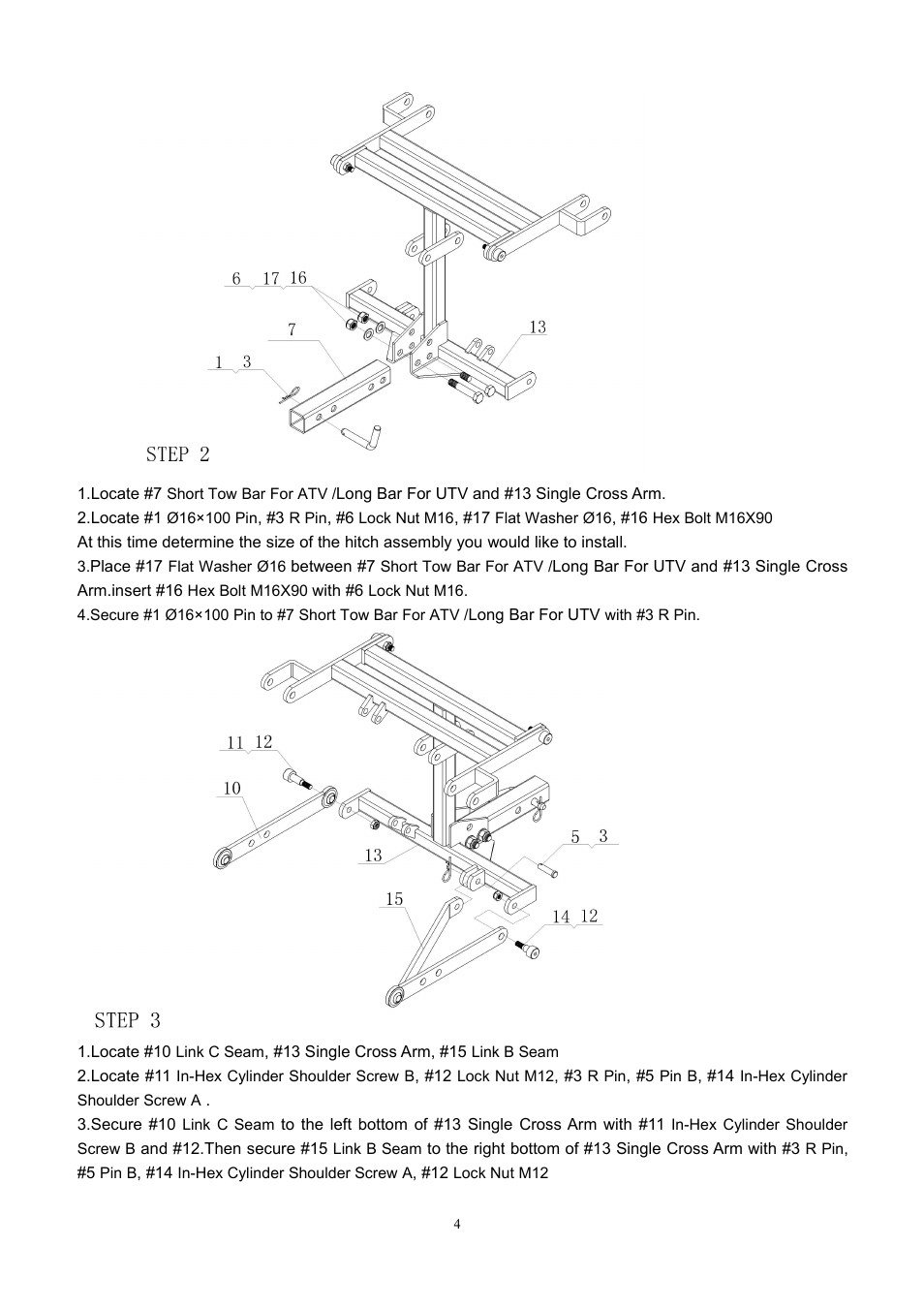 Kolpin WHS03HD ATV User Manual | Page 4 / 8