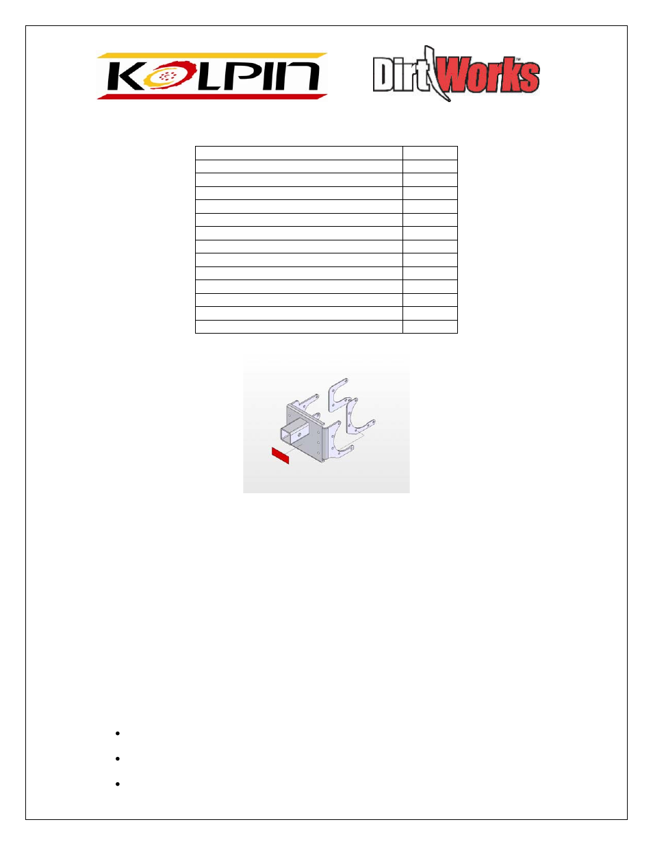 Kolpin 85160 – Kawasaki Swing Arm 2 Receiver Hitch User Manual | 2 pages