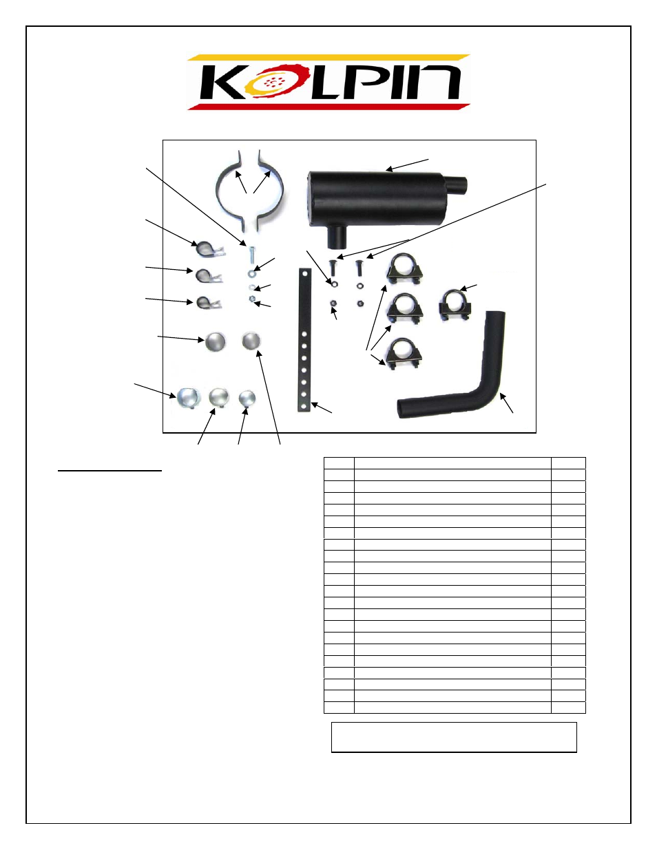 Kolpin 53570 - Stealth Exhaust 2.0 & Heat Shield User Manual | 12 pages