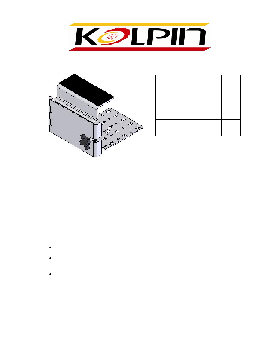 Kolpin 20044 - Saw Press II User Manual | 2 pages