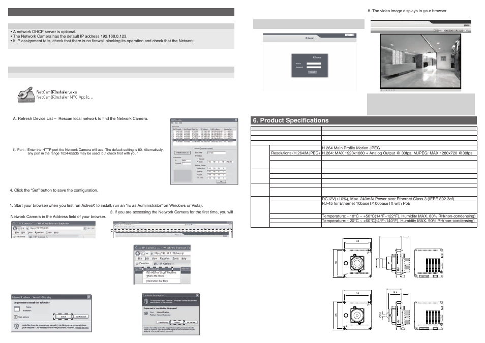 Ip address assignment, Product specifications | KT&C ACE-HDi47 User Manual | Page 2 / 2