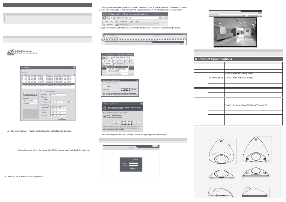 Assign an ip address, Product specifications | KT&C KPC-LD(V)i40 User Manual | Page 2 / 2