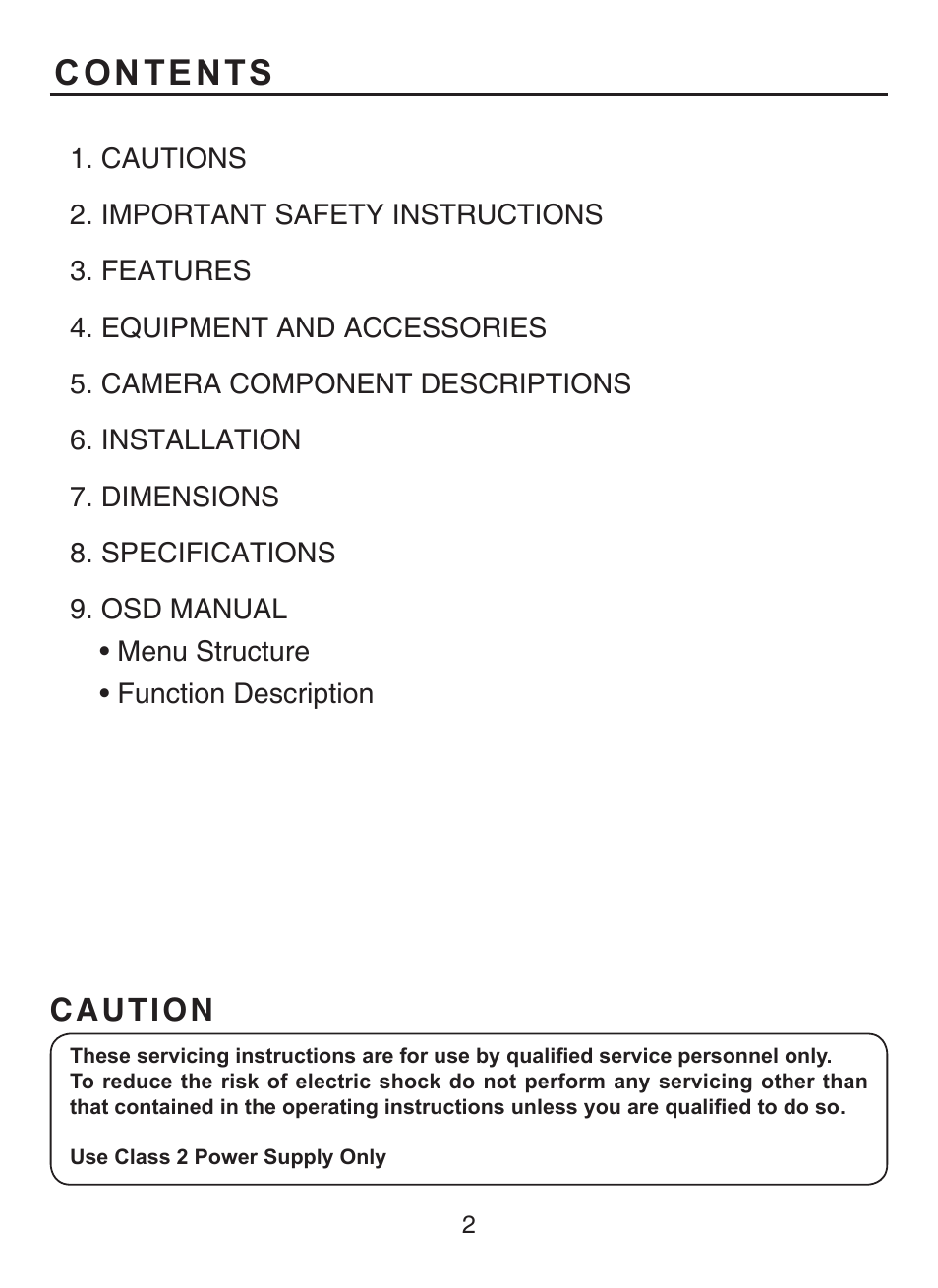 KT&C KPC-HDV120F User Manual | Page 2 / 23