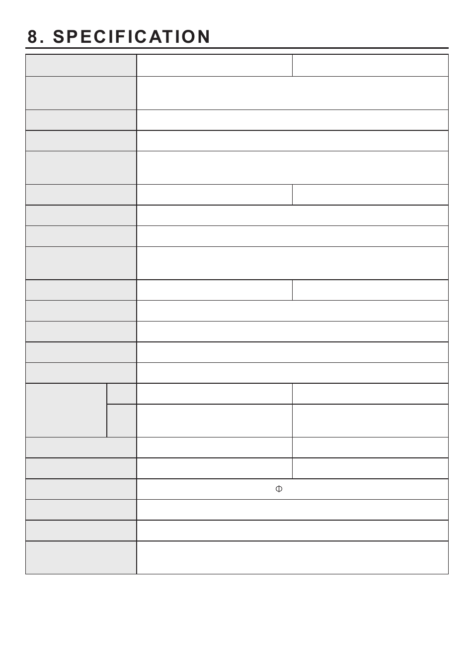 Specification | KT&C KPC-HND122 User Manual | Page 13 / 20
