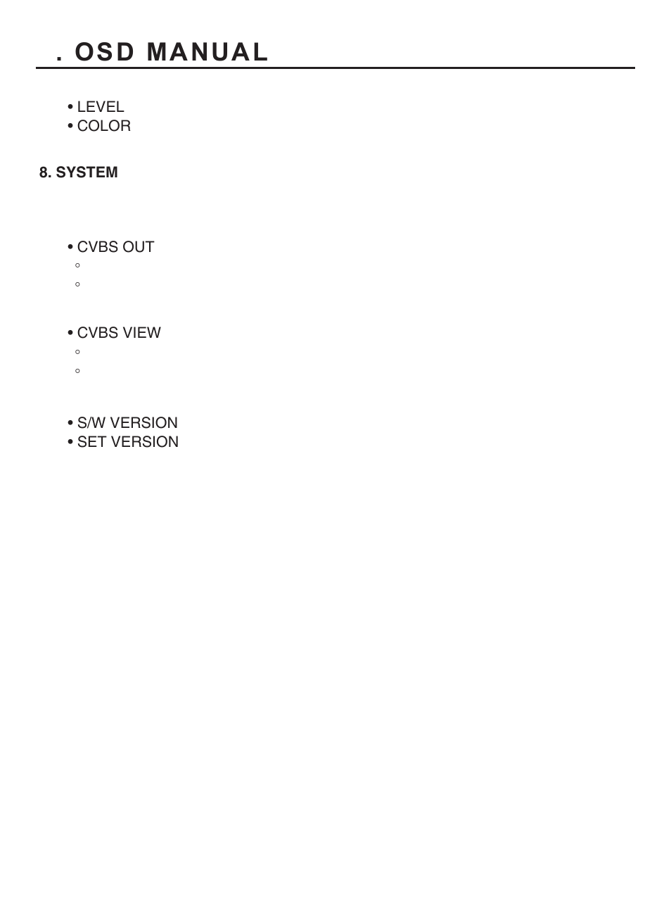 Osd manual | KT&C KPC-HND122 User Manual | Page 18 / 20