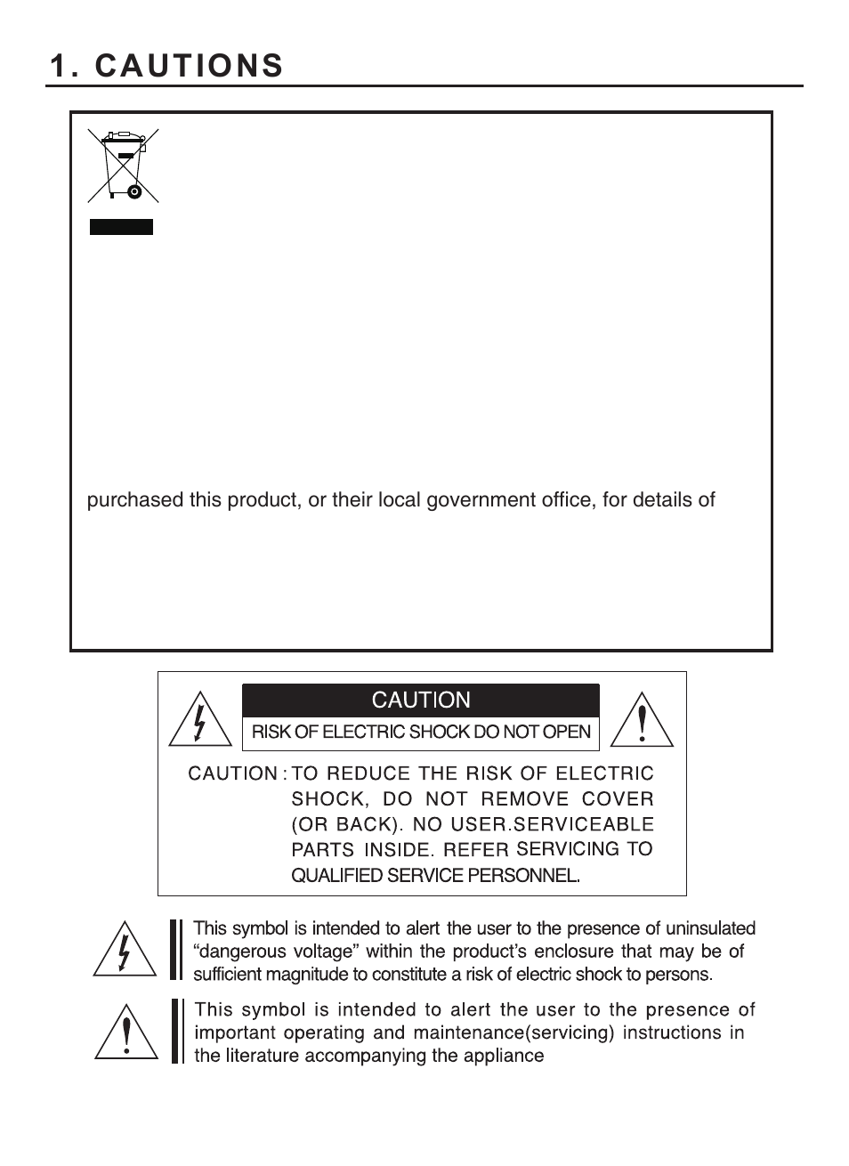 Cautions | KT&C KPC-HND122 User Manual | Page 5 / 20