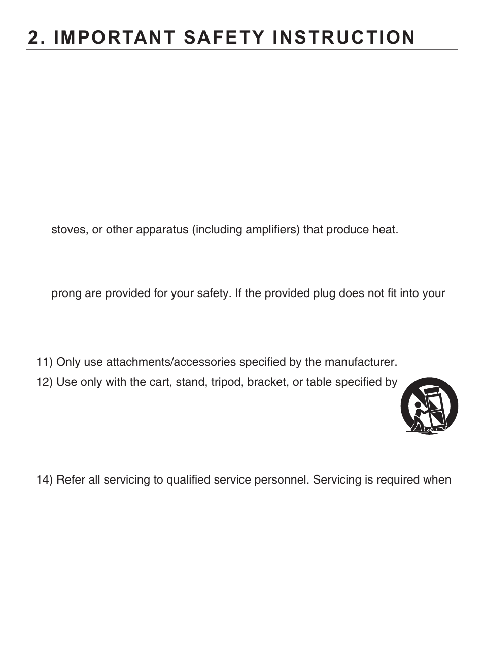 Important safety instruction | KT&C KPC-HND122 User Manual | Page 6 / 20