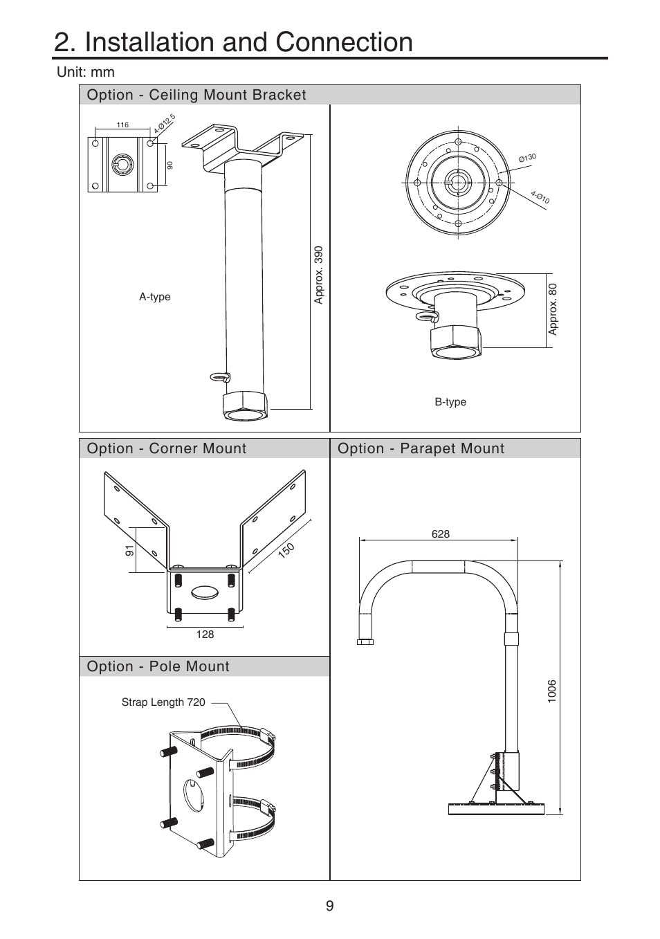 Installation and connection | KT&C KPT-SPDN120HD User Manual | Page 9 / 36