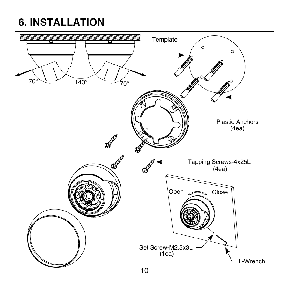 Installation | KT&C KPC-HNV522MB User Manual | Page 10 / 18