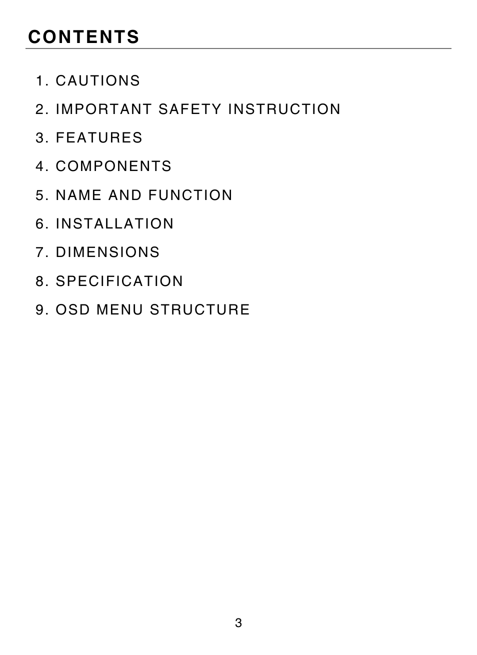 KT&C KPC-HDN552M User Manual | Page 3 / 17