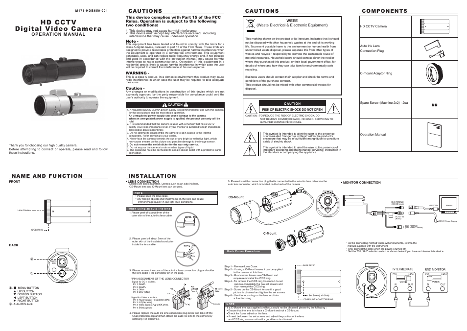 KT&C KPC-HDB650M User Manual | 2 pages