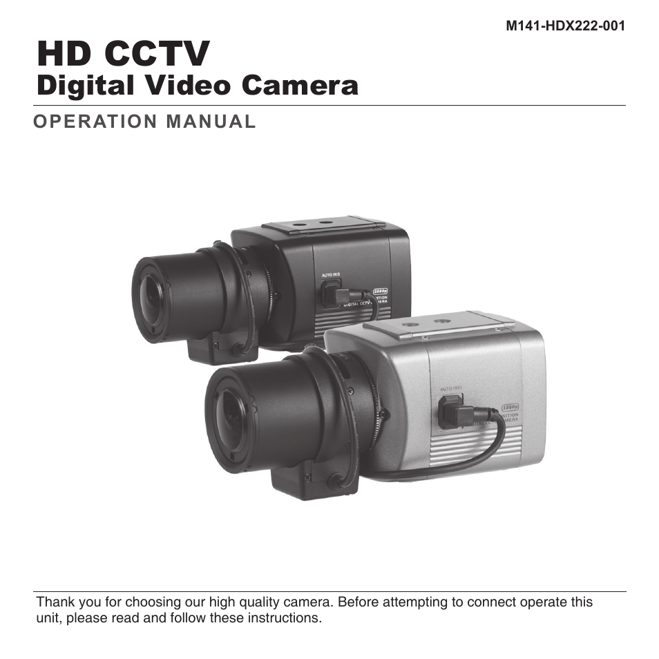 KT&C KPC-HDX222M User Manual | 22 pages