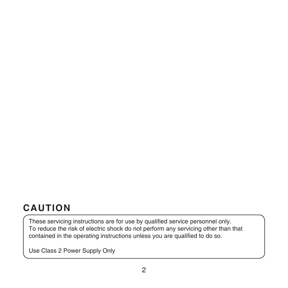 Caution | KT&C KPC-HDX222M User Manual | Page 2 / 22