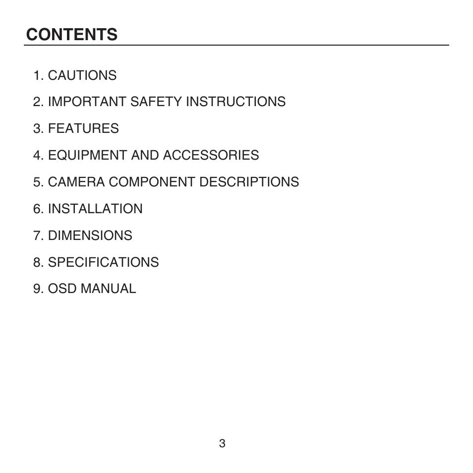 KT&C KPC-HDX222M User Manual | Page 3 / 22