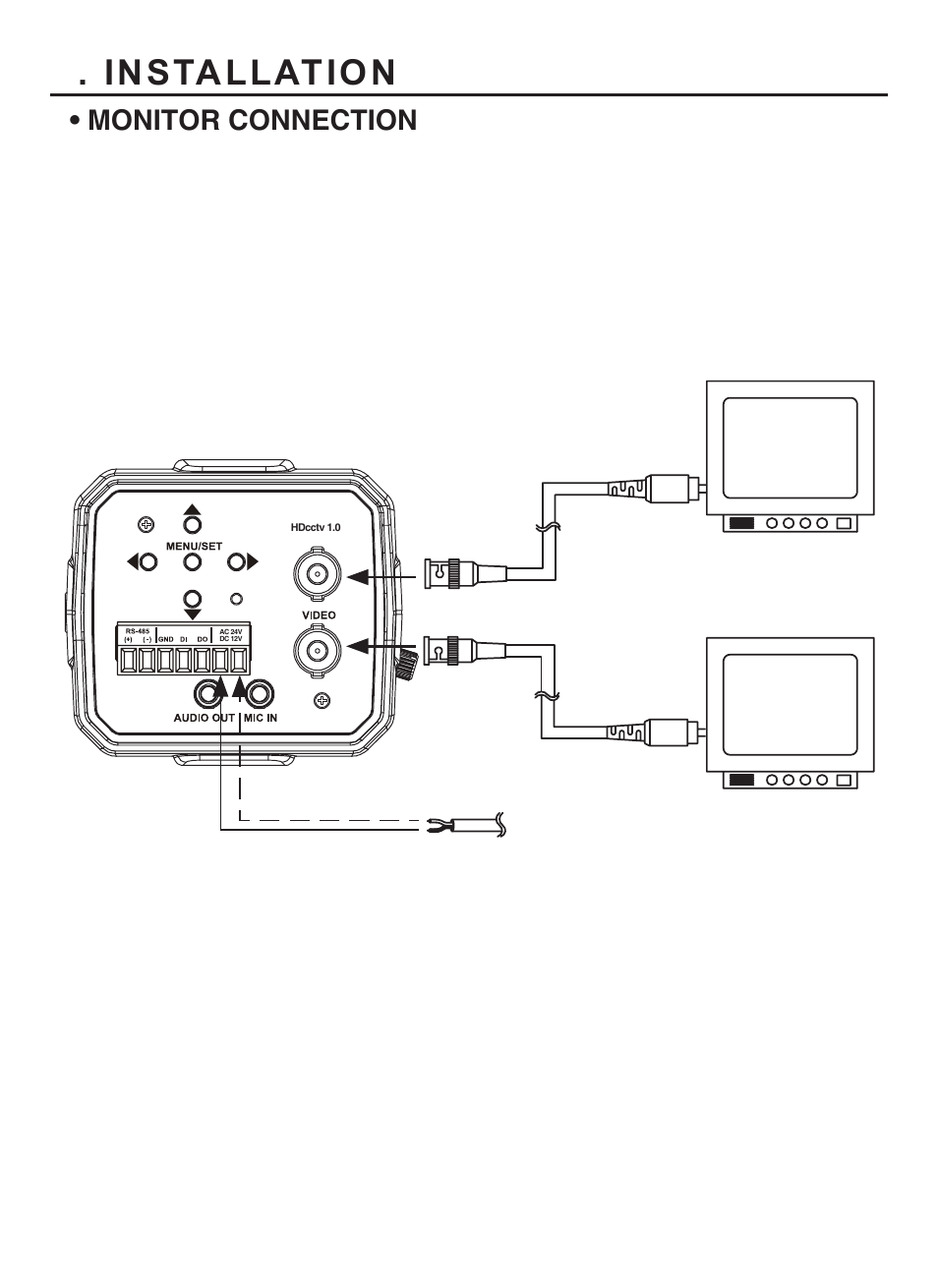 Installation, Monitor connection | KT&C KPC-HDX210M User Manual | Page 15 / 32