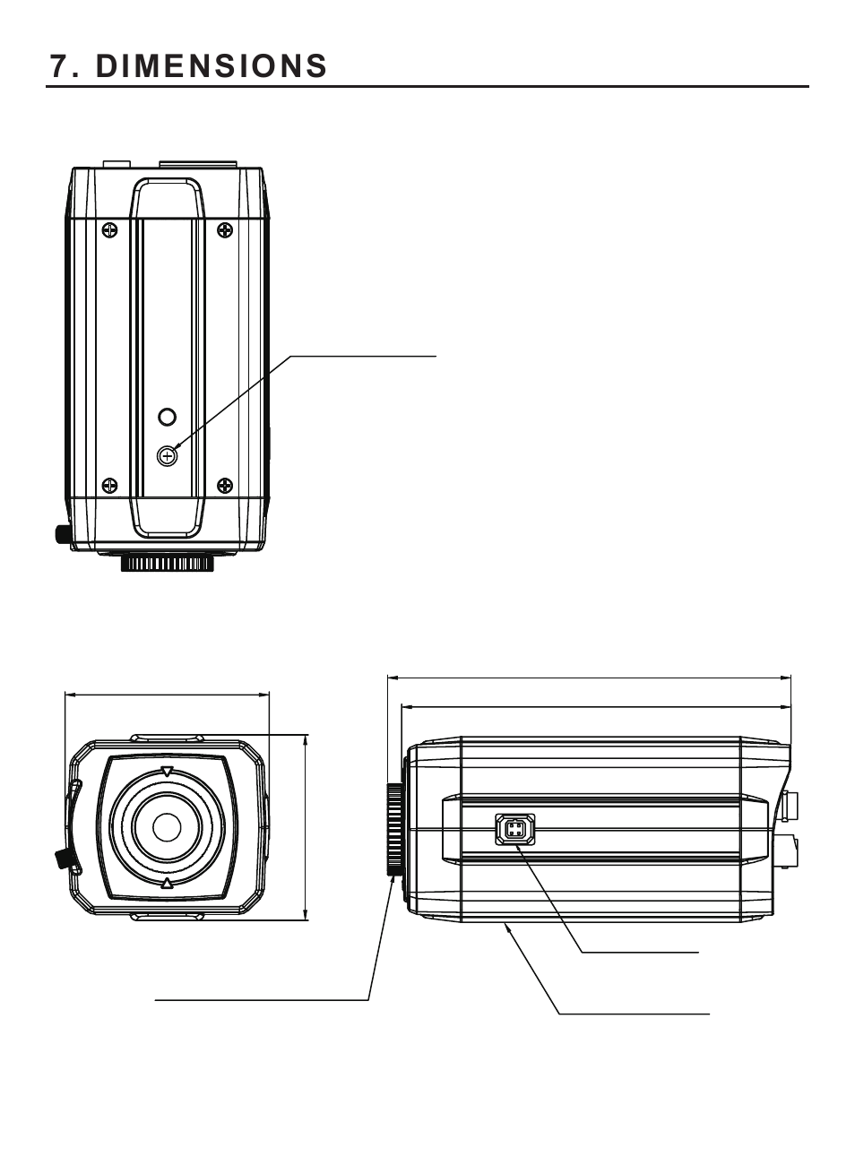 Dimensions, Unit(mm) | KT&C KPC-HDX210M User Manual | Page 16 / 32
