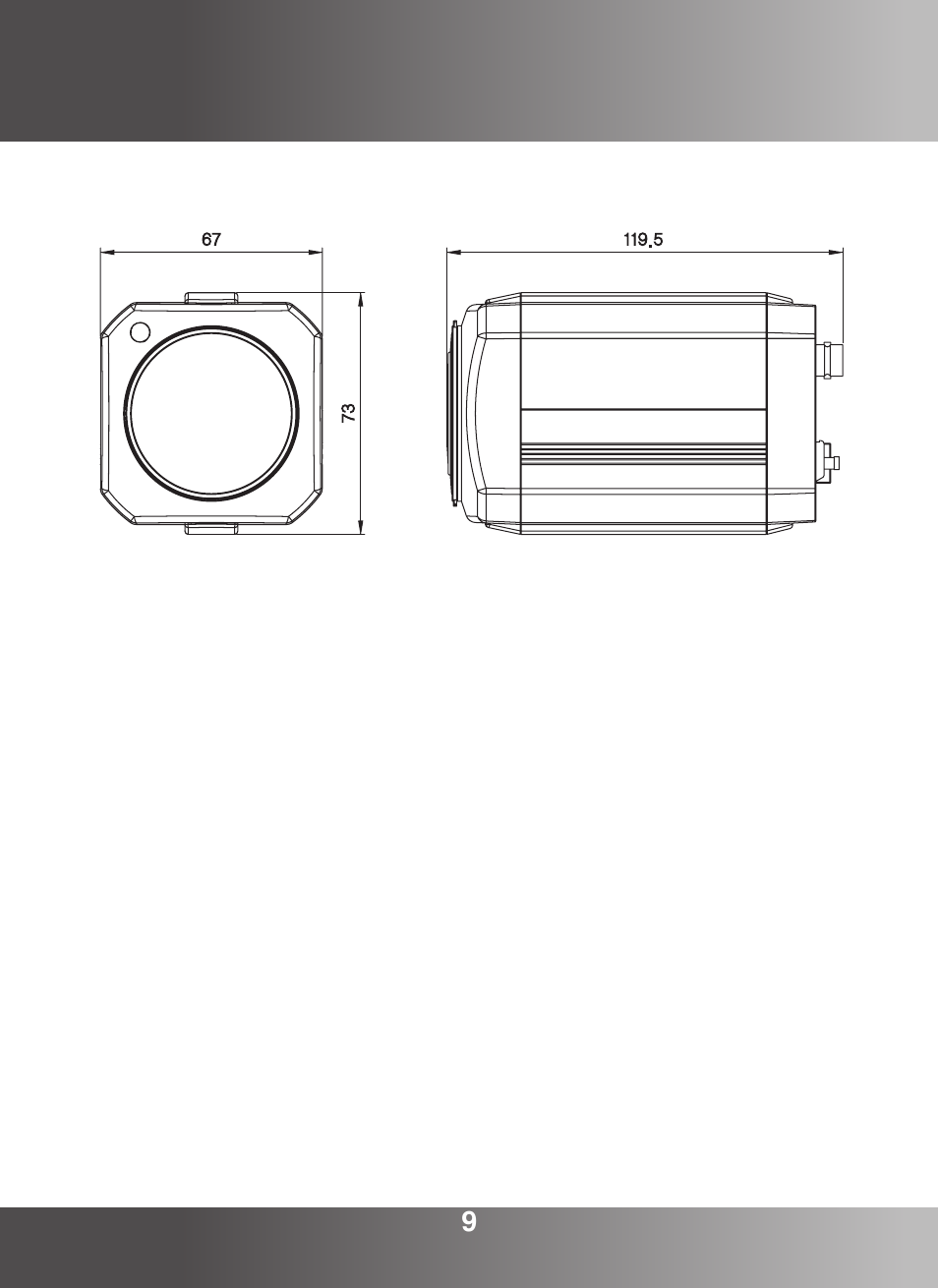 5 . dimensions | KT&C KPC-ZA360WN User Manual | Page 8 / 40