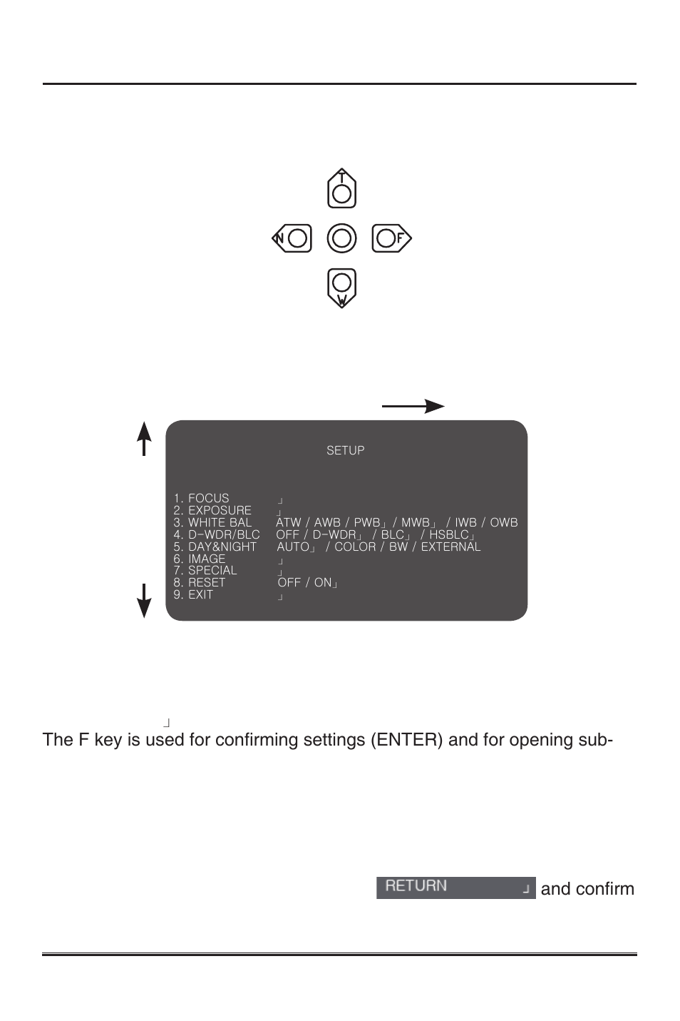 3 camera setup, 3 setup - menu operation | KT&C KPC-ZAK220 User Manual | Page 16 / 28