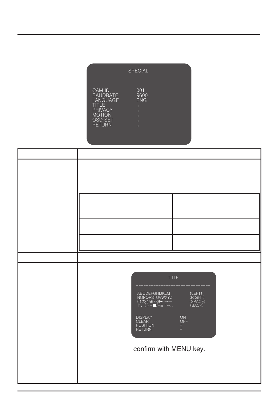3 camera setup, 7 special | KT&C KPC-ZAK220 User Manual | Page 24 / 28