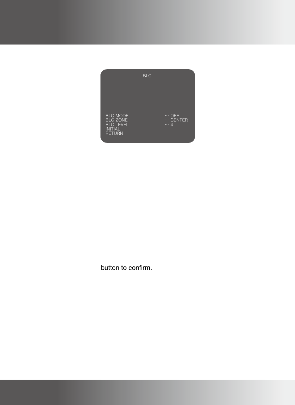 Sub-menu : blc | KT&C KPC-ZA180NH User Manual | Page 26 / 39