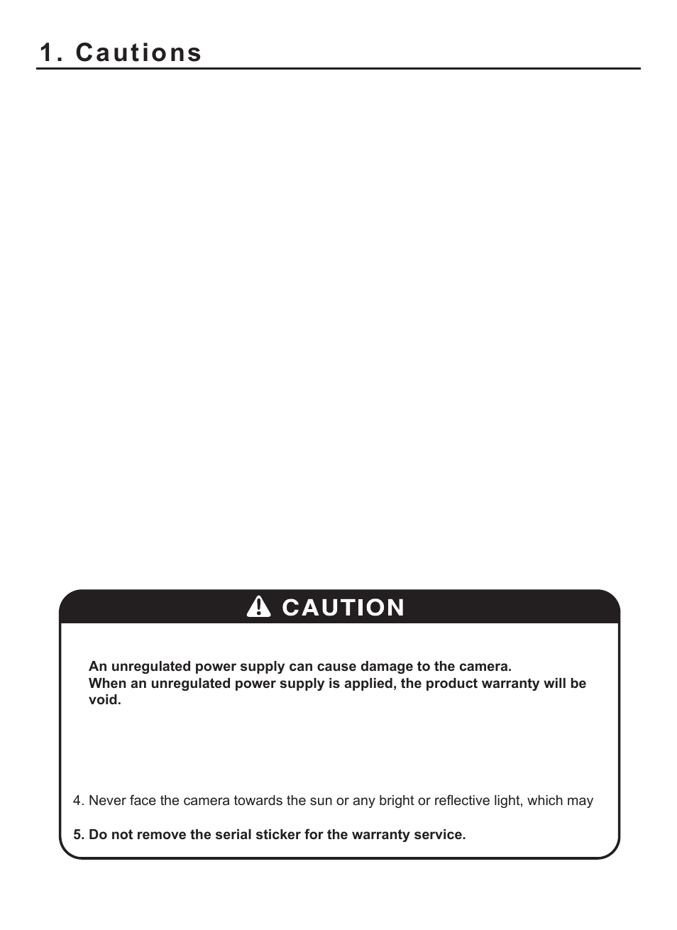 Cautions, Warning, Caution | KT&C KPC-LP751NU User Manual | Page 3 / 17