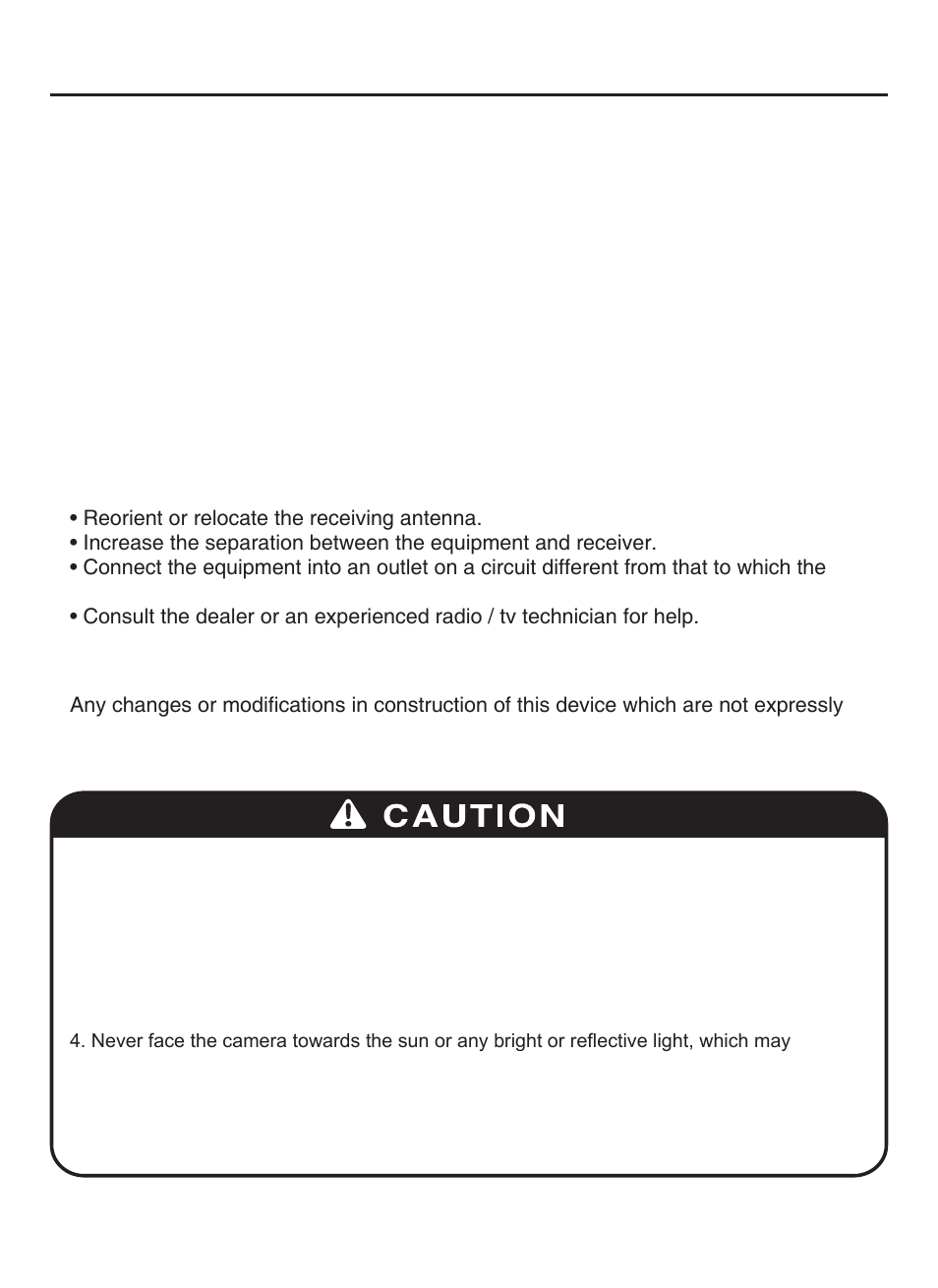 Cautions, Caution | KT&C KPC-VNE101NUV8 User Manual | Page 4 / 15
