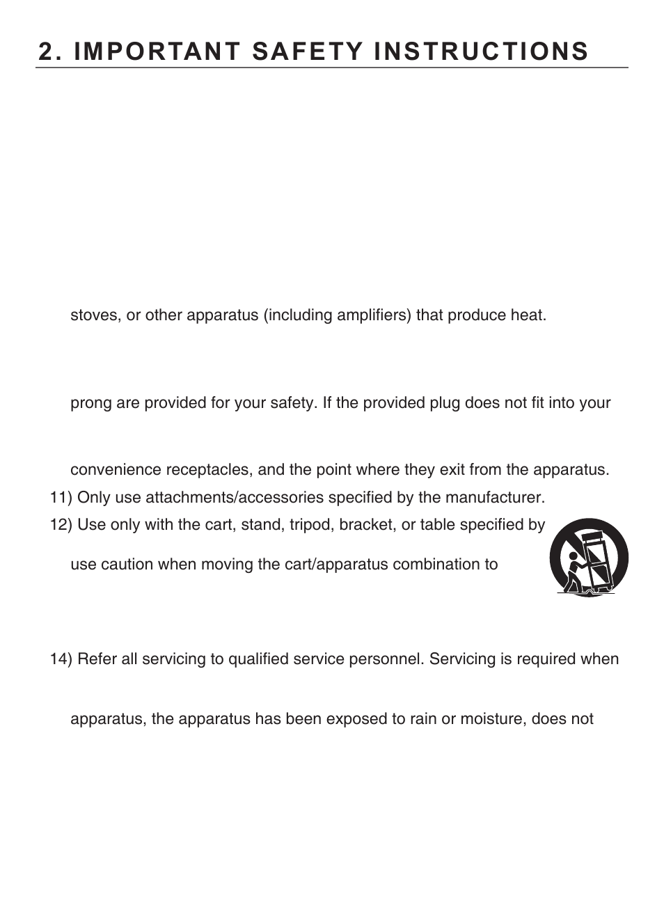 Important safety instructions | KT&C KPC-DE100NUV7 User Manual | Page 6 / 15