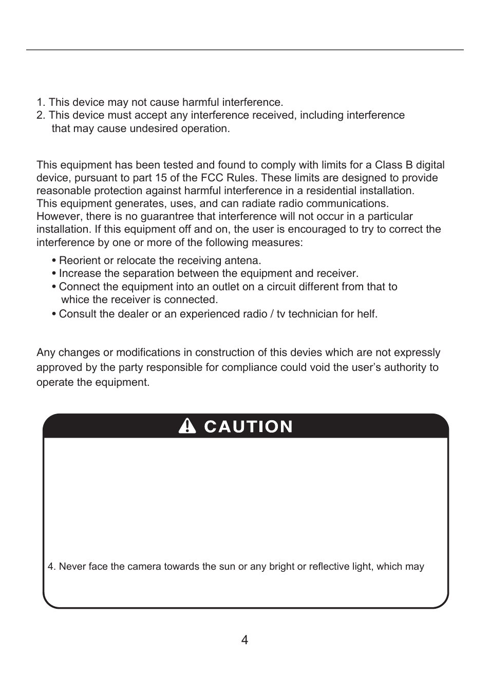 Caution | KT&C KPC-N551NU User Manual | Page 4 / 14