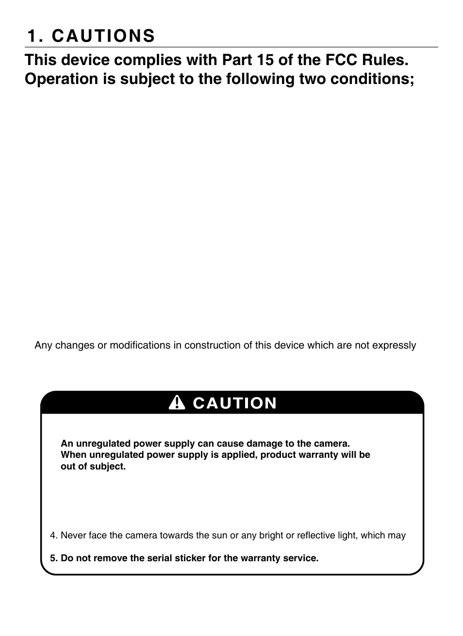 Cautions, Warning, Caution | KT&C KPC-N751NU User Manual | Page 4 / 28