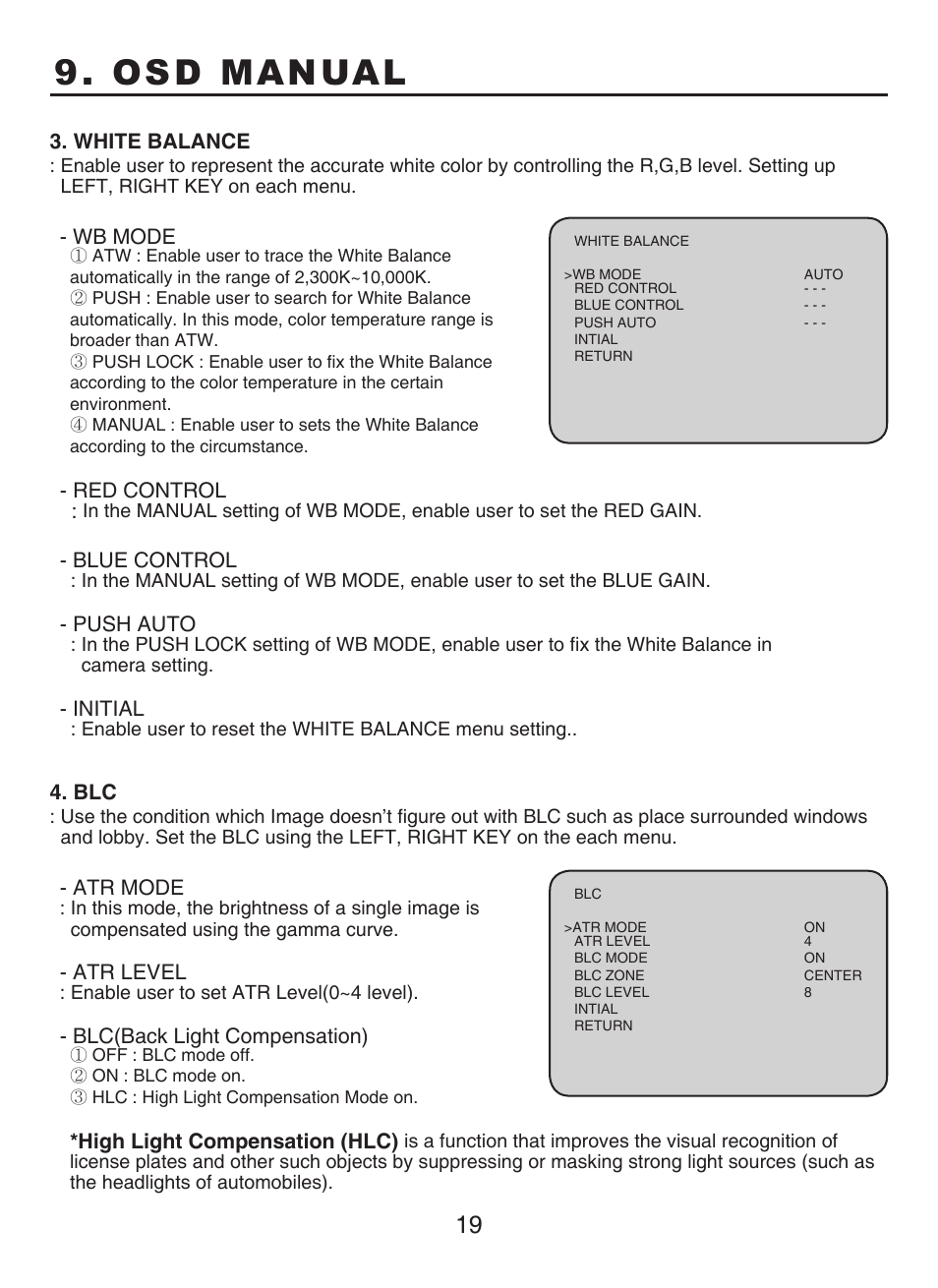 Osd manual | KT&C KPC-N701NU8 User Manual | Page 20 / 49