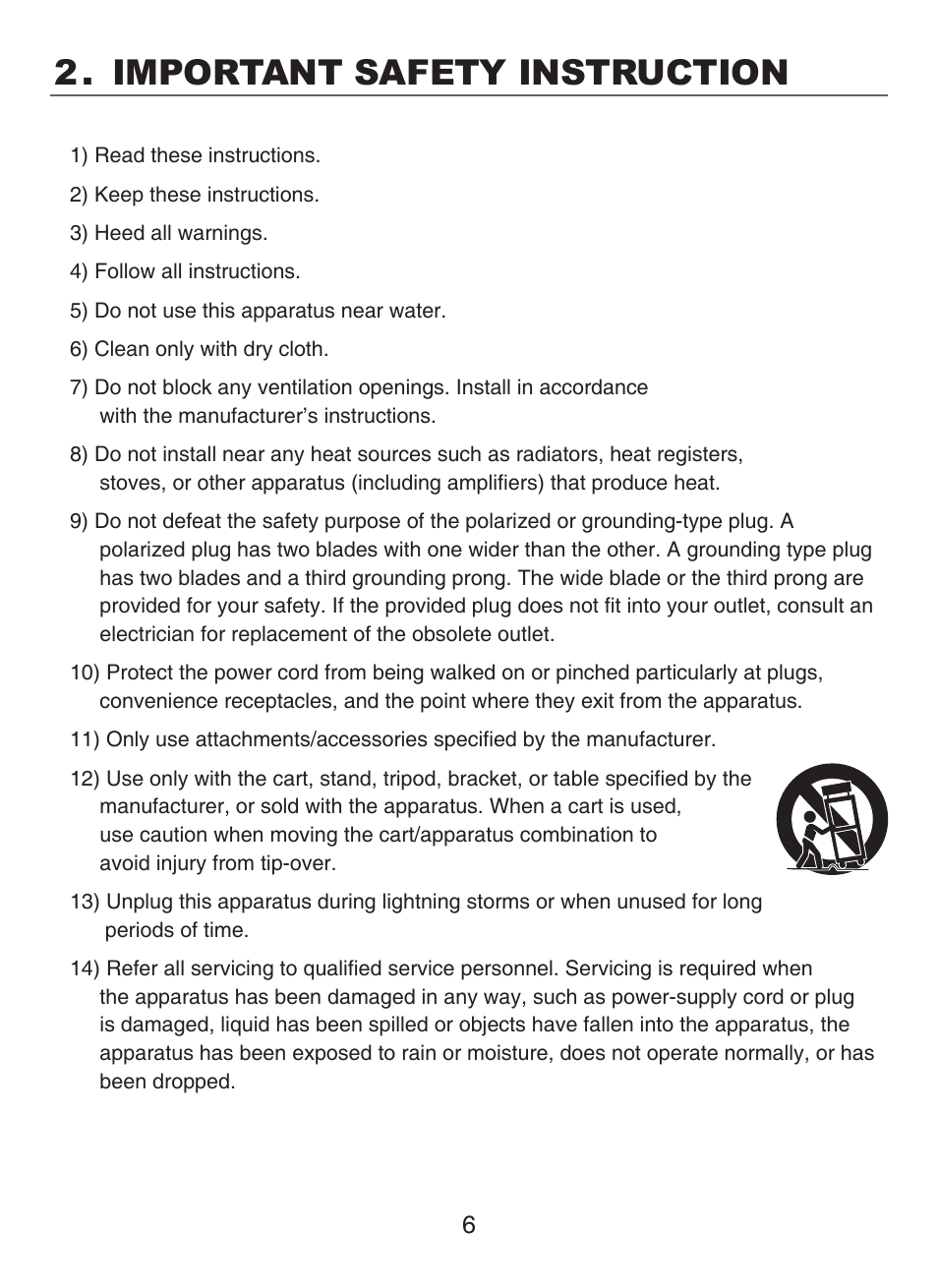 Important safety instruction | KT&C KPC-N701NU8 User Manual | Page 31 / 49