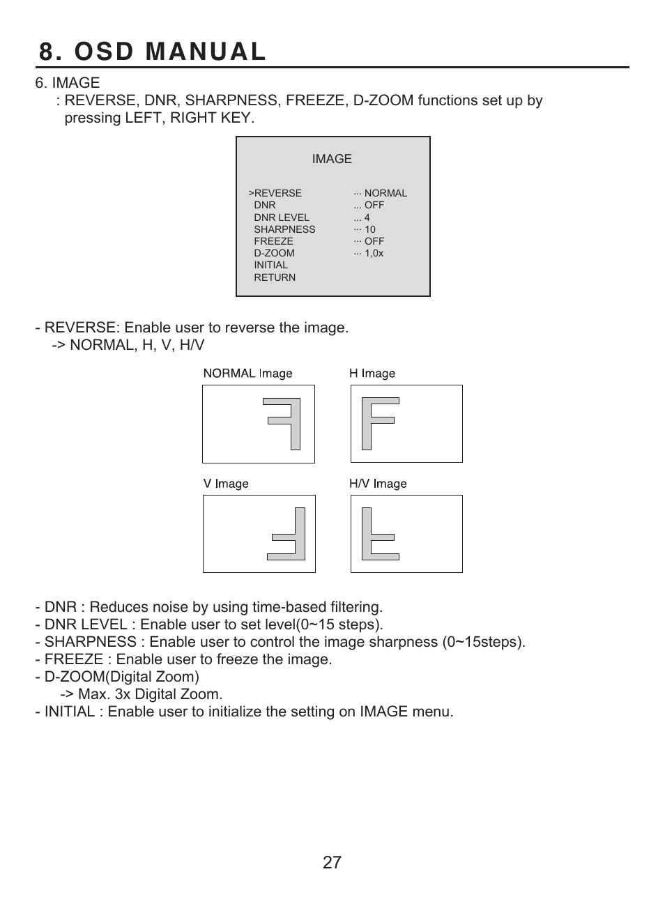 Osd manual | KT&C KPC-WDR7000NU User Manual | Page 28 / 61