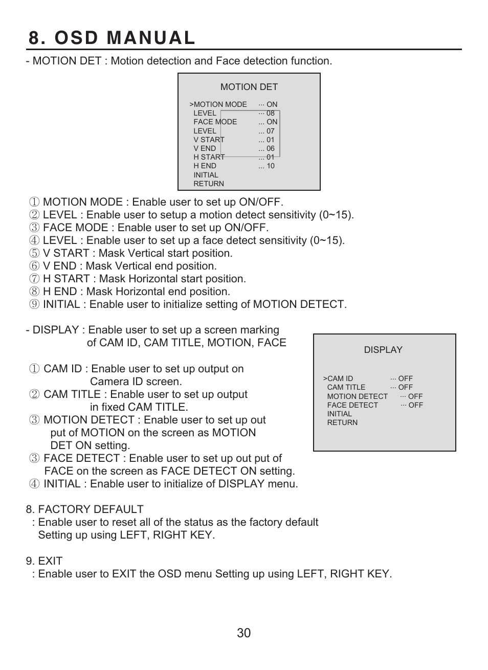 Osd manual | KT&C KPC-WDR7000NU User Manual | Page 31 / 61