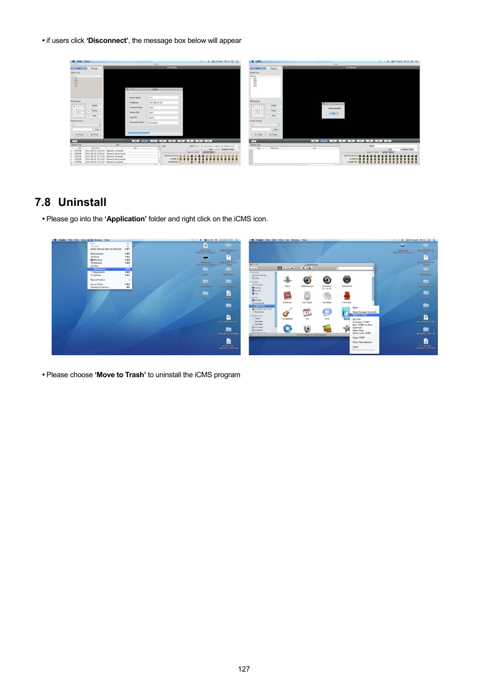 8 uninstall | KT&C KVR-0412H User Manual | Page 127 / 219