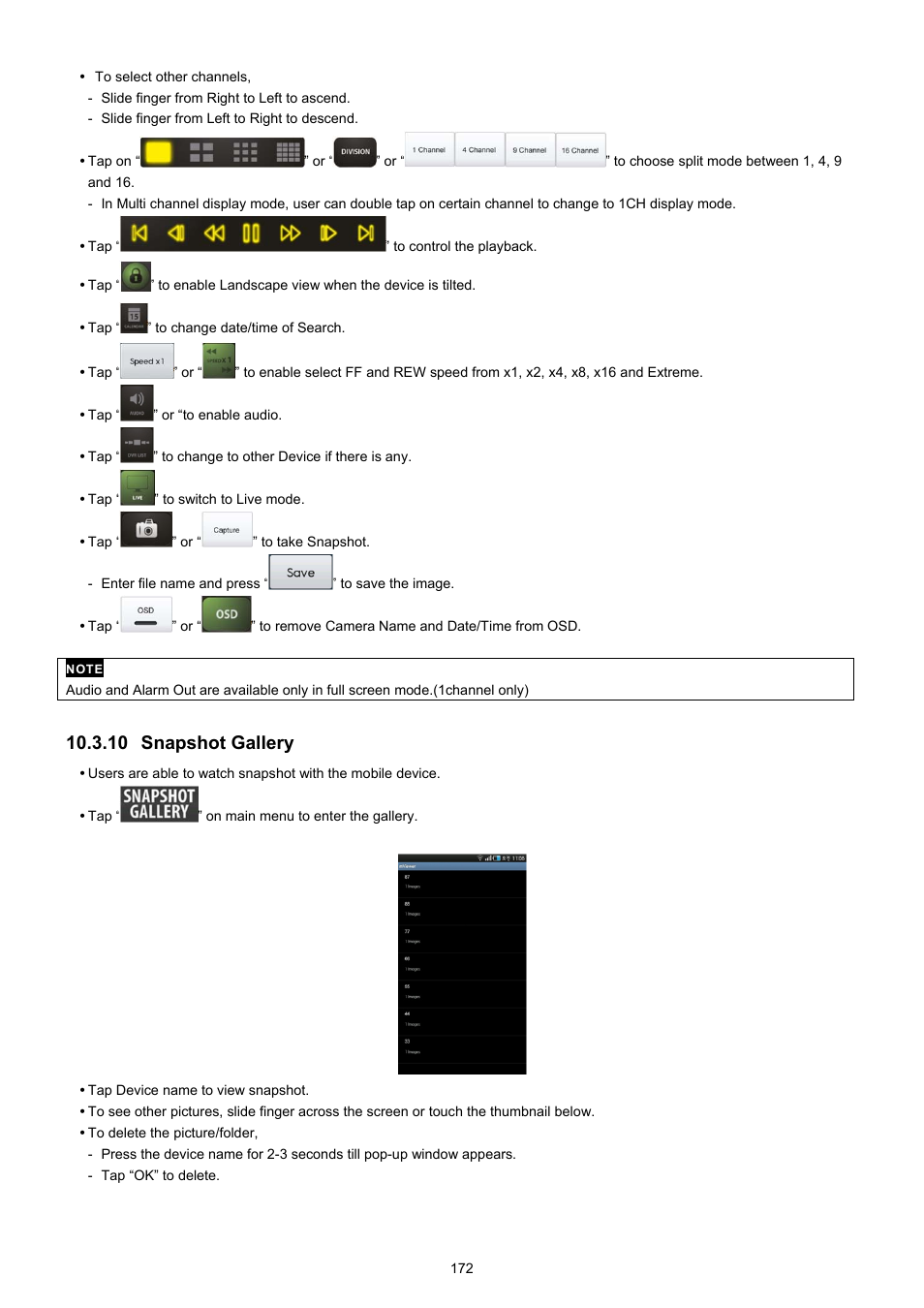 10 snapshot gallery | KT&C KVR-0412H User Manual | Page 172 / 219