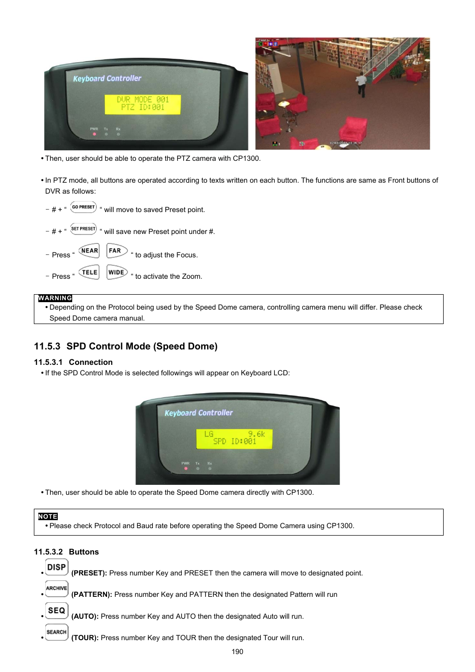 3 spd control mode (speed dome) | KT&C KVR-0412H User Manual | Page 190 / 219