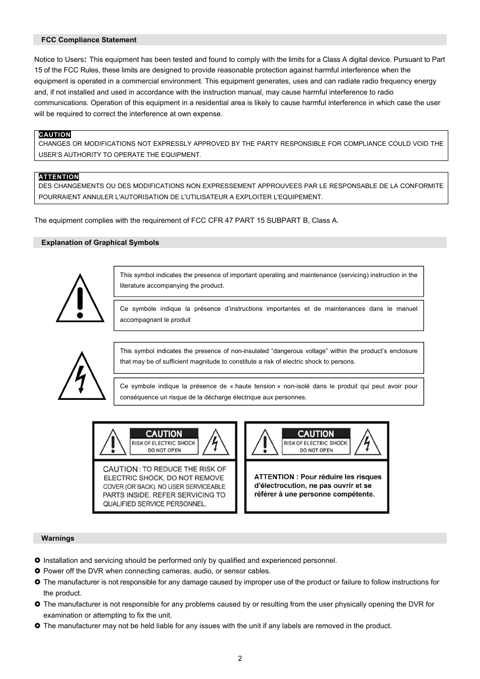 KT&C KVR-0412H User Manual | Page 2 / 219