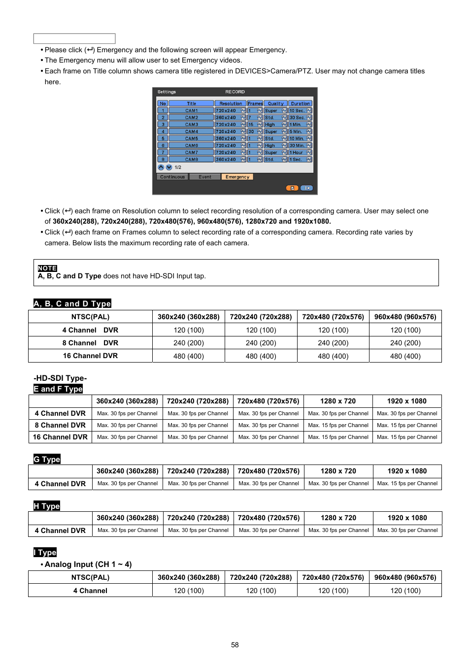 KT&C KVR-0412H User Manual | Page 58 / 219