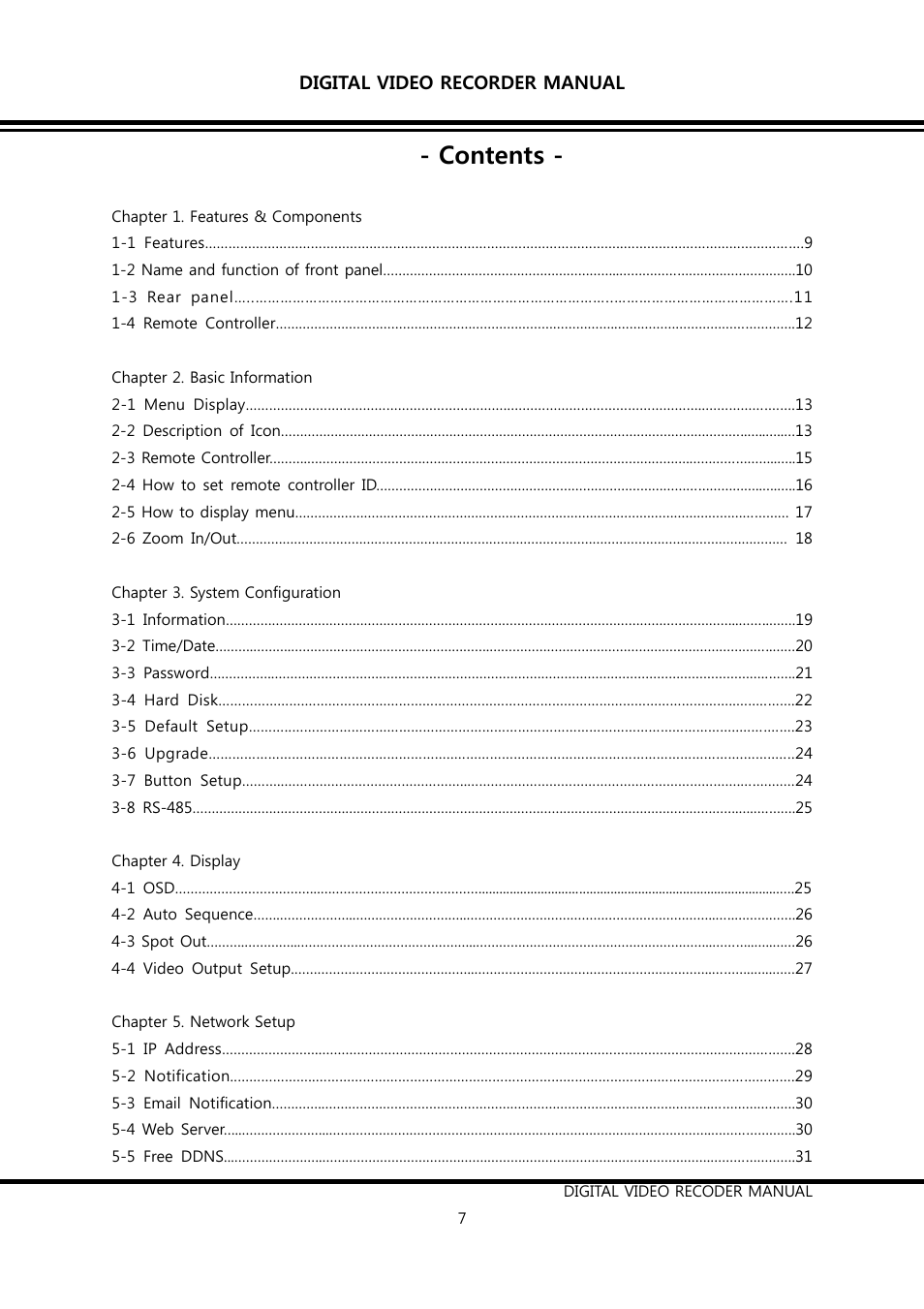 KT&C K9-s Series User Manual | Page 7 / 73