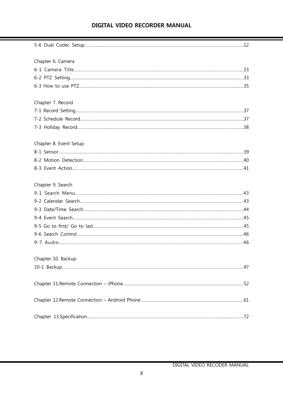 KT&C K9-s Series User Manual | Page 8 / 73