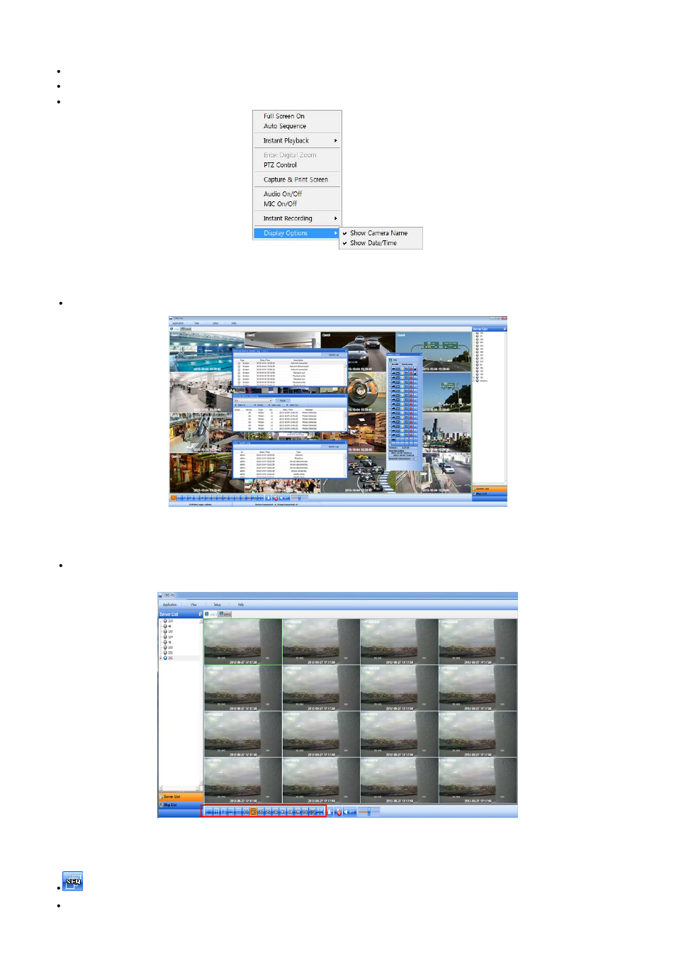 3 screen layout control, 4 change division display, 5 sequencing | KT&C KVR-1601S User Manual | Page 102 / 192