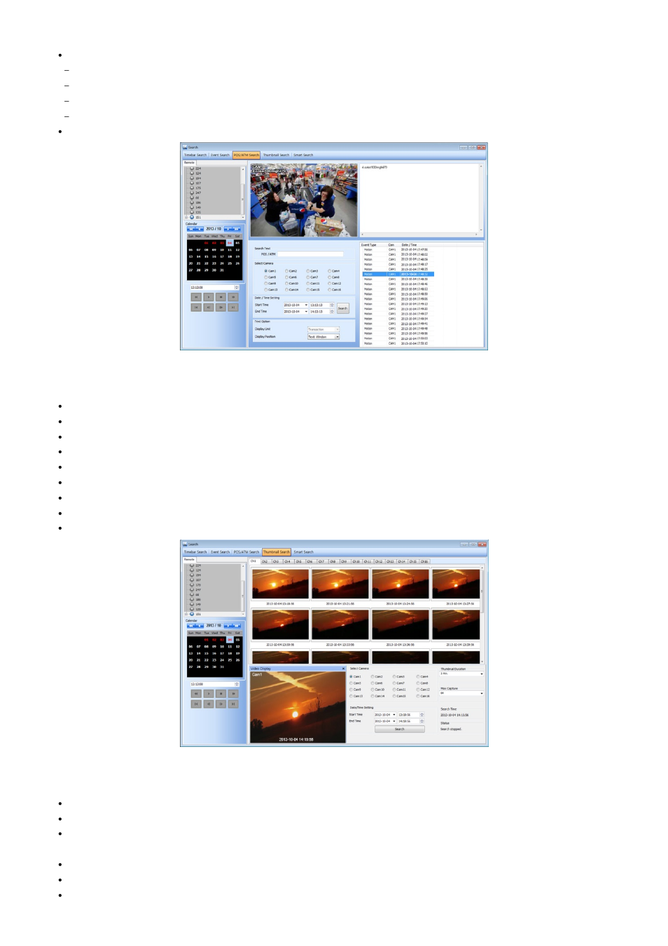 5 thumbnail search, 6 smart search | KT&C KVR-1601S User Manual | Page 106 / 192