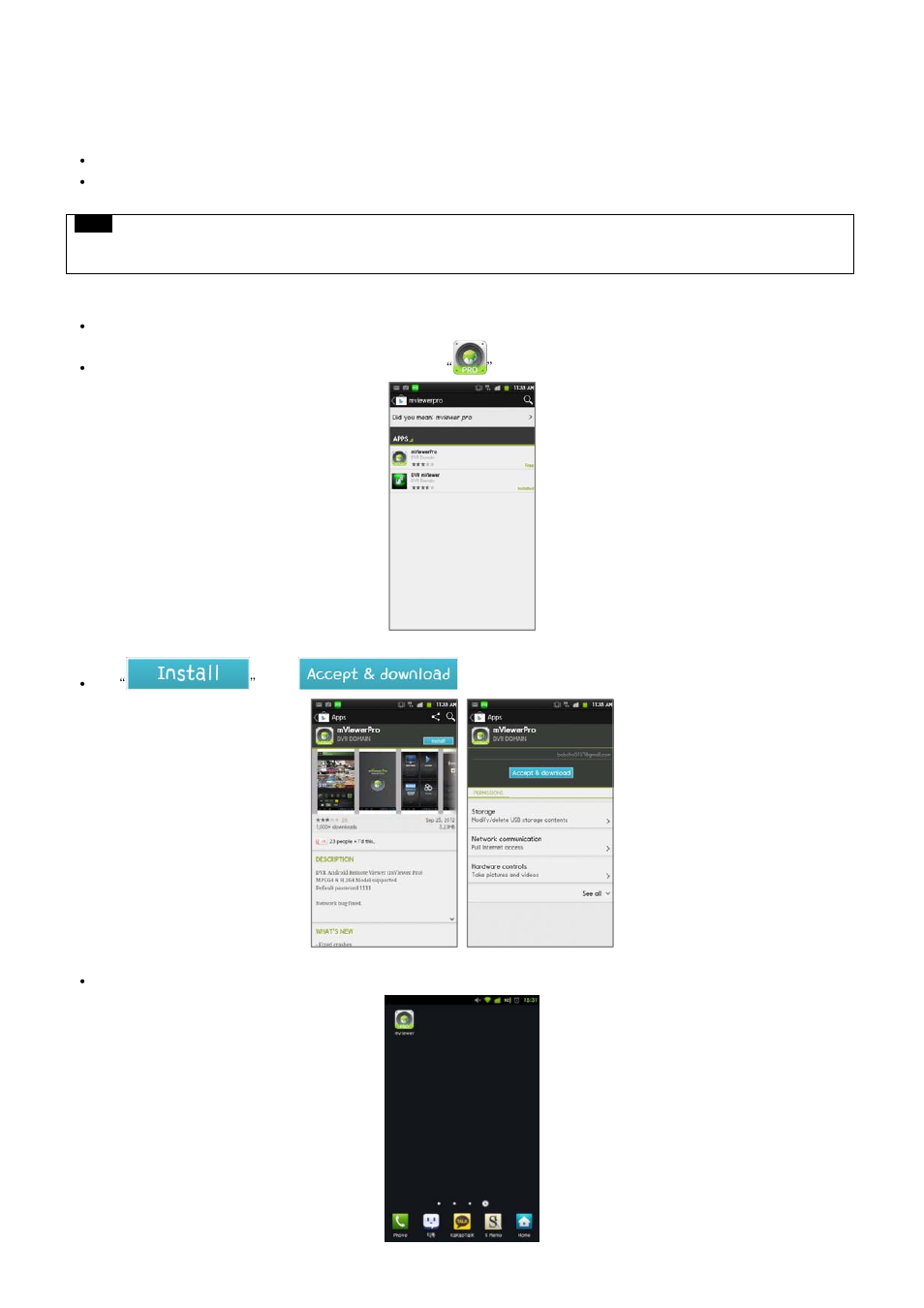 2 android phone (mviewer pro), 1 system requirements, 2 installation | KT&C KVR-1601S User Manual | Page 150 / 192