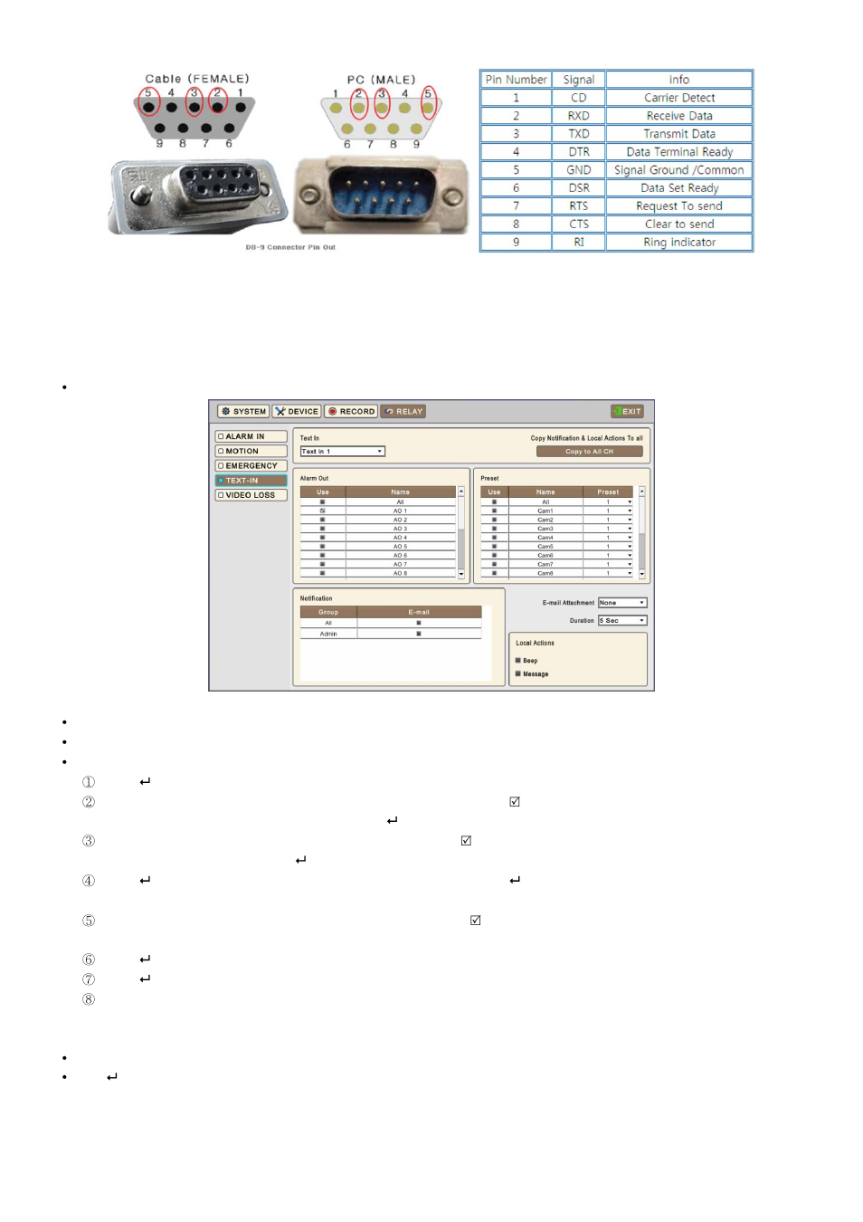 4 relay, 1 relay setup (optional) | KT&C KVR-1601S User Manual | Page 169 / 192