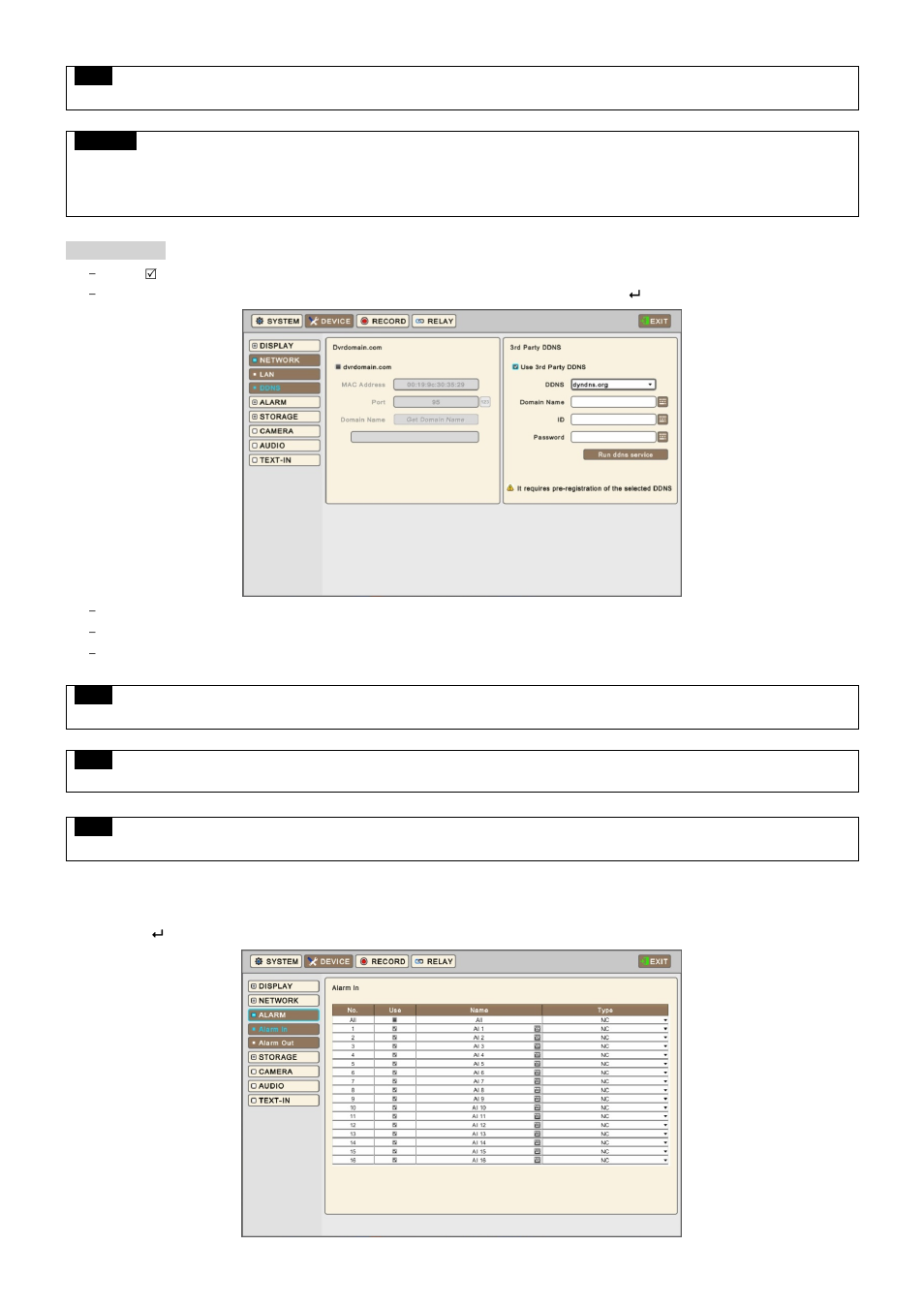 3 alarm | KT&C KVR-1601S User Manual | Page 49 / 192