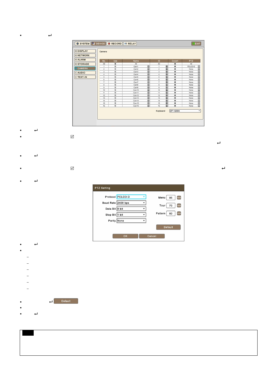 5 camera | KT&C KVR-1601S User Manual | Page 53 / 192