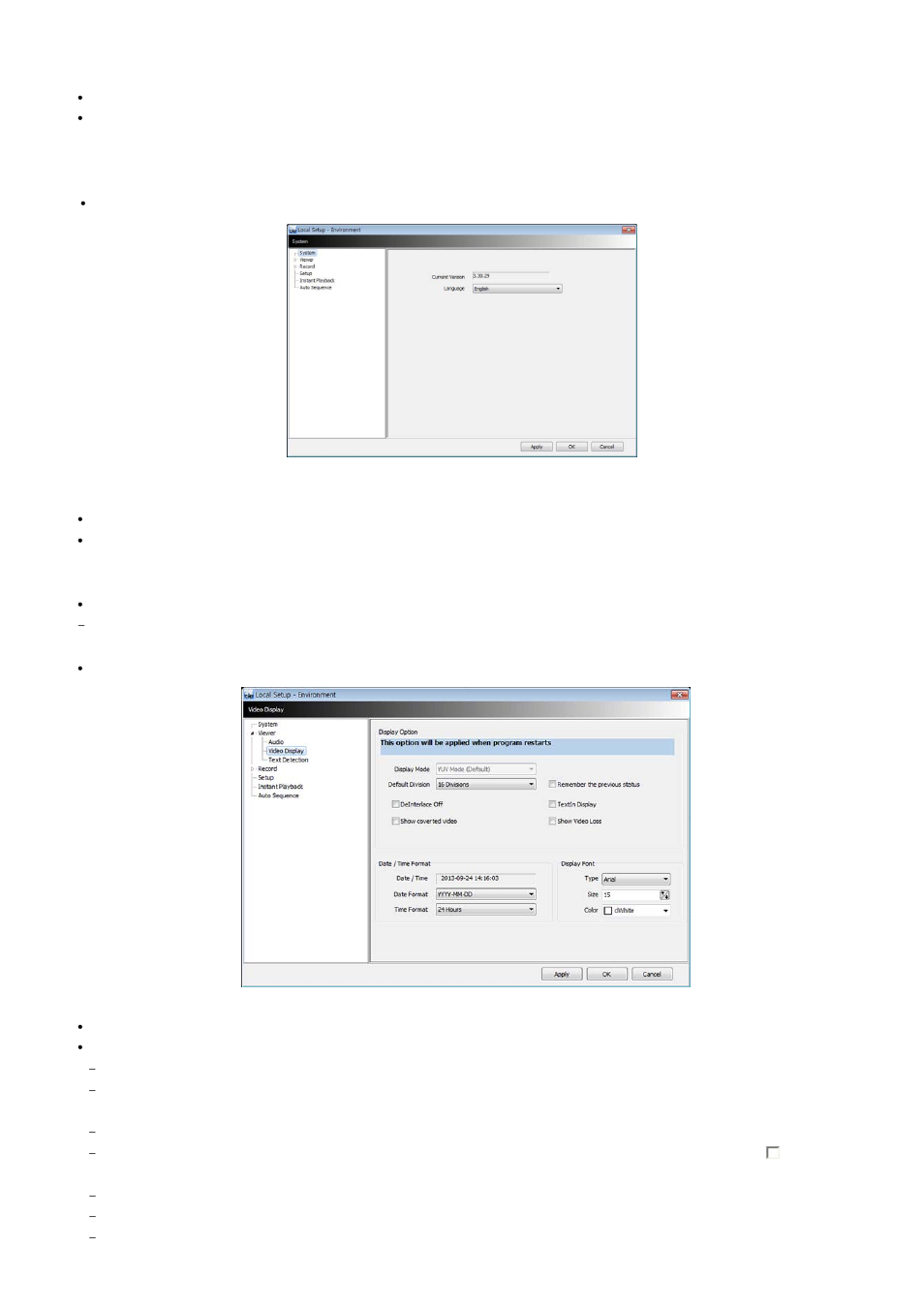 3 local setup - environment | KT&C KVR-1601S User Manual | Page 83 / 192