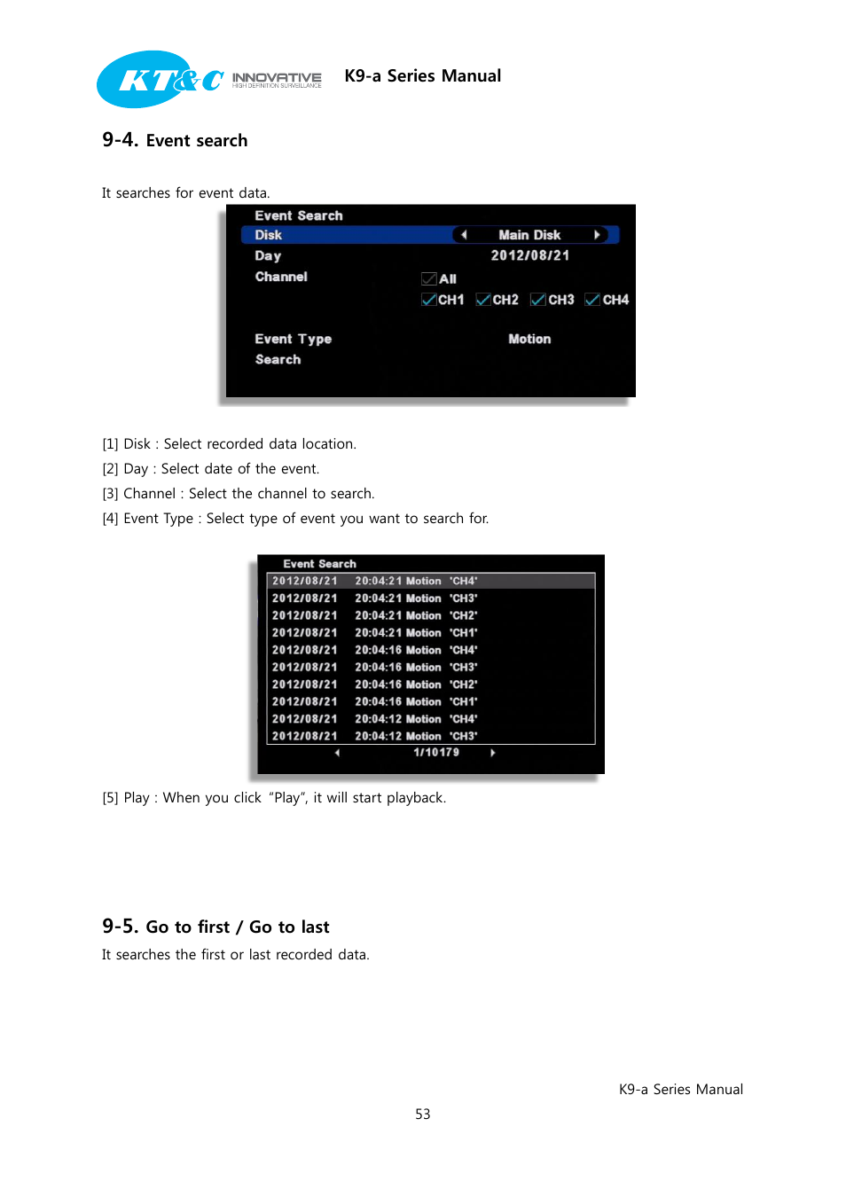 KT&C K9-a Series User Manual | Page 53 / 80