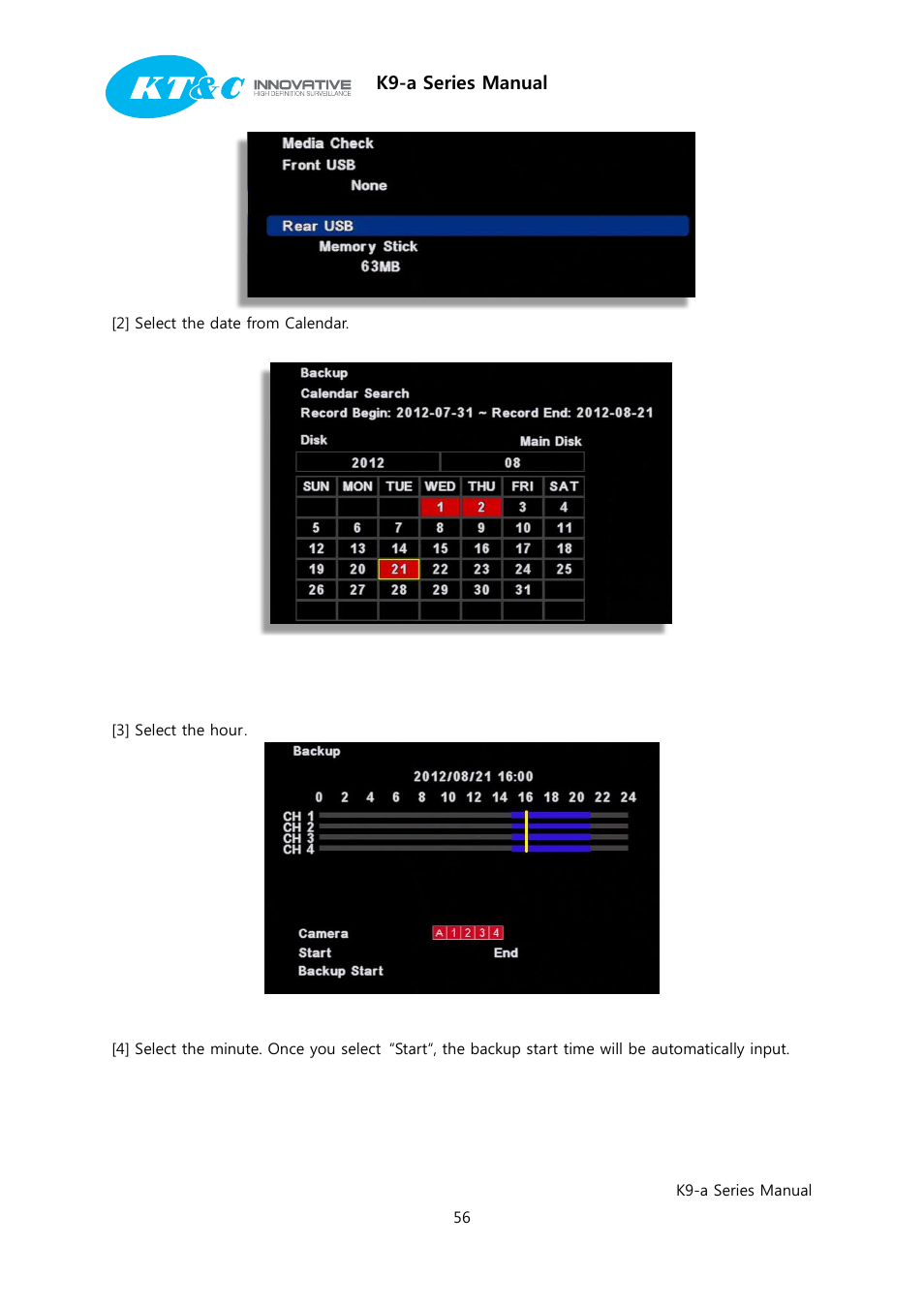 K9-a series manual | KT&C K9-a Series User Manual | Page 56 / 80