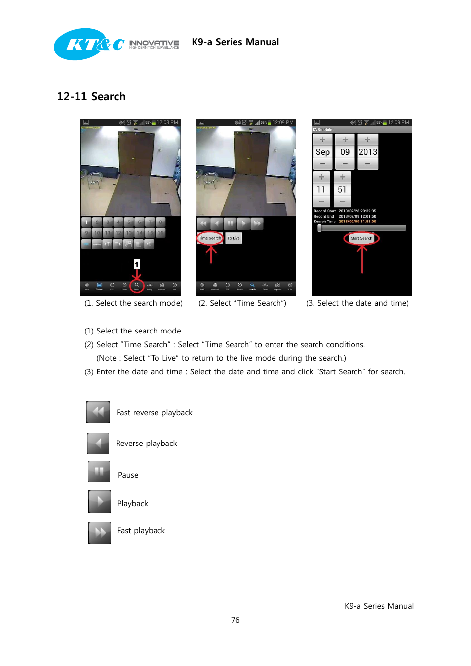 11 search | KT&C K9-a Series User Manual | Page 76 / 80
